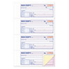 <strong>TOPS™</strong><br />Money and Rent Receipt Book, Account + Payment Sections, Three-Part Carbonless, 7.13 x 2.75, 4 Forms/Sheet, 100 Forms Total