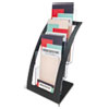 <strong>deflecto®</strong><br />3-Tier Literature Holder, Leaflet Size, 6.75w x 6.94d x 13.31h, Black