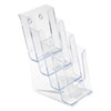 <strong>deflecto®</strong><br />4-Compartment DocuHolder, Leaflet Size, 4.88w x 6.13d x 10h, Clear