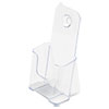 <strong>deflecto®</strong><br />DocuHolder for Countertop/Wall-Mount, Leaflet Size, 4.25w x 3.25d x 7.75h, Clear