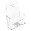 <strong>deflecto®</strong><br />DocuHolder for Countertop/Wall-Mount, Booklet Size, 6.5w x 3.75d x 7.75h, Clear