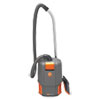 Hushtone Backpack Vacuum, 6 Qt Tank Capacity, Gray/orange
