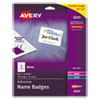 <strong>Avery®</strong><br />Flexible Adhesive Name Badge Labels, 3.38 x 2.33, White, 160/Pack