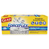FORCEFLEX MEDIUM QUICK-TIE TRASH BAGS, 0.69 MIL, 8 GAL, WHITE, 26/BOX