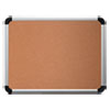 <strong>Universal®</strong><br />Cork Board with Aluminum Frame, 36 x 24, Natural Surface