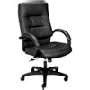 Vl690 Series Executive High-Back Chair, Supports Up To 250 Lb, 18.75" To 21.75" Seat Height, Black