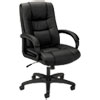 Hvl131 Executive High-Back Chair, Supports Up To 250 Lb, 18.5" To 22" Seat Height, Black
