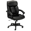 <strong>HON®</strong><br />HVL151 Executive High-Back Leather Chair, Supports Up to 250 lb, 17.75" to 21.5" Seat Height, Black