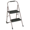 <strong>Cosco®</strong><br />Big Step Folding Stool, 2-Step, 200 lb Capacity, 20.5" Working Height, 22" Spread, Black/Gray