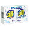Free Clear He Liquid Laundry Detergent/dryer Sheet Dual Vend Pack, 100/ctn