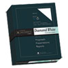 25% Cotton Diamond White Business Paper, 95 Bright, 24 Lb, 8.5 X 11, 500/ream