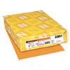 Color Cardstock, 65 lb Cover Weight, 8.5 x 11, Cosmic Orange, 250/Pack