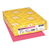 Color Cardstock, 65 Lb, 8.5 X 11, Plasma Pink, 250/pack