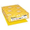 Color Cardstock, 65 Lb, 8.5 X 11, Sunburst Yellow, 250/pack