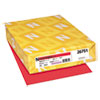 Exact Brights Paper, 20 lb Bond Weight, 8.5 x 11, Bright Red, 500/Ream