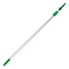 Opti-Loc Extension Pole, 4 Ft, Two Sections, Green/silver