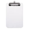 Plastic Clipboard With Low Profile Clip, 1/2" Capacity, Holds 5 X 8, Clear