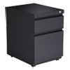 File Pedestal With Full-Length Pull, Left Or Right, 2-Drawers: Box/file, Legal/letter, Charcoal, 14.96" X 19.29" X 21.65"
