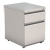 File Pedestal With Full-Length Pull, Left Or Right, 2-Drawers: Box/file, Legal/letter, Light Gray, 14.96" X 19.29" X 21.65"