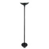 Torchier Floor Lamp, 12.5"w X 12.5"d X 72"h, Matte Black