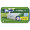 <strong>Swiffer®</strong><br />Wet Refill Cloths, 10 x 8, Open Window Fresh, Cloth, White, 12/Tub