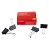 <strong>Universal®</strong><br />Binder Clips, Large, Black/Silver, 12/Box