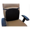 <strong>Alera®</strong><br />Cooling Gel Memory Foam Backrest, Two Adjustable Chair-Back Straps, 14.13 x 14.13 x 2.75, Black