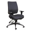Alera Wrigley Series High Performance Mid-Back Multifunction Task Chair, Supports 275 Lb, 17.91" To 21.88" Seat Height, Black