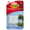 <strong>Command™</strong><br />Clear Hooks and Strips, Medium, Plastic, 2 lb Capacity, 2 Hooks and 4 Strips/Pack