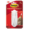 <strong>Command™</strong><br />General Purpose Hooks, Large, Plastic, White, 5 lb Capacity, 1 Hook and 2 Strips/Pack