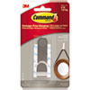 DECORATIVE HOOKS, LARGE, 1 HOOK AND 2 STRIPS/PACK