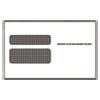 W-2 Laser Double Window Envelope, Commercial Flap, Gummed Closure, 5.63 x 9.5, White, 500/Carton