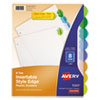 <strong>Avery®</strong><br />Insertable Style Edge Tab Plastic Dividers, 8-Tab, 11 x 8.5, Translucent, 1 Set