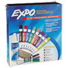 <strong>EXPO®</strong><br />Low-Odor Dry Erase Marker, Eraser and Cleaner Kit, Medium Assorted Tips, Assorted Colors, 12/Set