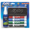 <strong>EXPO®</strong><br />Low-Odor Dry Erase Marker Starter Set, Broad Chisel Tip, Assorted Colors, 4/Set