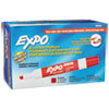 <strong>EXPO®</strong><br />Low-Odor Dry-Erase Marker, Broad Chisel Tip, Red, Dozen