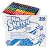 Scented Stix Watercolor Marker Set School Pack, Fine Bullet Tip, Assorted Colors, 216/Set