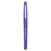 Point Guard Flair Felt Tip Porous Point Pen, Stick, Medium 0.7 mm, Purple Ink, Purple Barrel, Dozen
