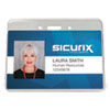 <strong>SICURIX®</strong><br />Sicurix Proximity Badge Holder, Horizontal, 4w x 3h, Clear, 50/Pack