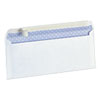 Peel Seal Strip Business Envelope, #10, Square Flap, Self-Adhesive Closure, 4.13 X 9.5, White, 100/box
