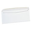 <strong>Universal®</strong><br />Open-Side Business Envelope, #10, Commercial Flap, Side Seam, Gummed Closure, 4.13 x 9.5, White, 500/Box