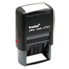 Printy Economy 5-in-1 Date Stamp, Self-Inking, 1.63" x 1", Blue/Red