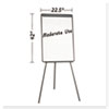 Basic Tripod Melamine Presentation Easel, 22.5 x 42, White/Black