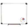 Value Lacquered Steel Magnetic Dry Erase Board, 24 x 36, White Surface, Silver Aluminum Frame