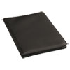 <strong>Universal®</strong><br />Leather-Look Pad Folio, Inside Flap Pocket w/Card Holder, Black