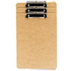 <strong>Universal®</strong><br />Hardboard Clipboard with Low-Profile Clip, 0.5" Clip Capacity, Holds 8.5 x 14 Sheets, Brown, 3/Pack