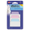 Ultra Tabs Repositionable Standard Tabs, 1/5-Cut Tabs, Assorted Pastels, 2" Wide, 24/pack