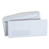 <strong>Universal®</strong><br />Open-Side Business Envelope, 1 Window, #10, Square Flap, Gummed Closure, 4.13 x 9.5, White, 500/Box