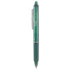 <strong>Pilot®</strong><br />FriXion Clicker Erasable Gel Pen, Retractable, Fine 0.7 mm, Green Ink, Green Barrel, Dozen