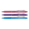 <strong>Pilot®</strong><br />FriXion Clicker Erasable Gel Pen, Retractable, Fine 0.7 mm, Three Assorted Ink and Barrel Colors, 3/Pack